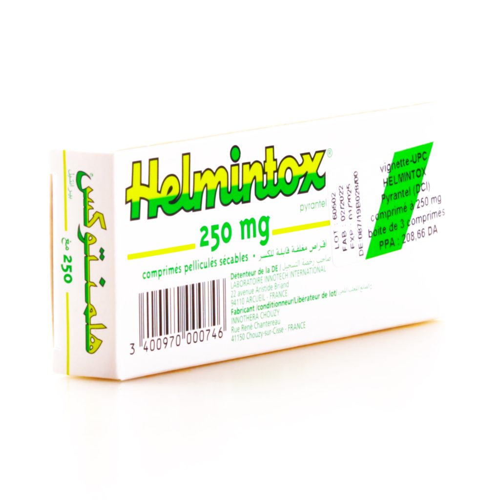 HELMINTOX 250MG COMP PELLI.SEC. B/3 – Pharmaconect