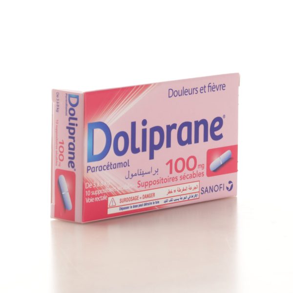 DOLIPRANE 100MG SUPPO B/10